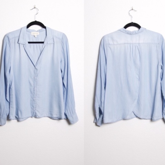 Anthropologie Tops - Cloth and Stone Tulip Back Shirt